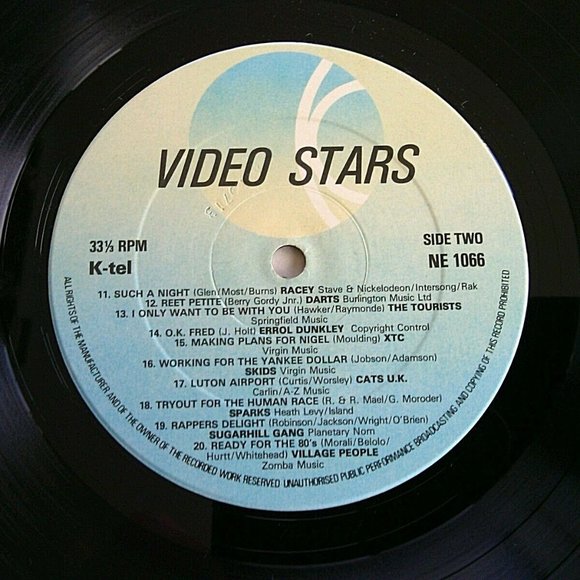 Vintage Vinyl LP VIDEO STARS 20 Original Hits K-Tel Records NE 1066 Various Hits - Picture 9 of 16